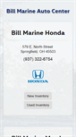 Mobile Screenshot of billmarine.com